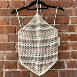 Abercrombie Crochet Halter NWT